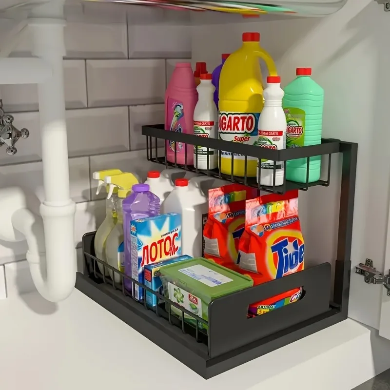 2-Tier-Sliding-Under-Sink-Shelf-Pull-Out-Cabinet-Organizer-Durable-Metal-Storage-Rack-for-Kitchen-2
