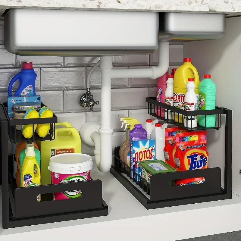 2-Tier-Sliding-Under-Sink-Shelf-Pull-Out-Cabinet-Organizer-Durable-Metal-Storage-Rack-for-Kitchen-4