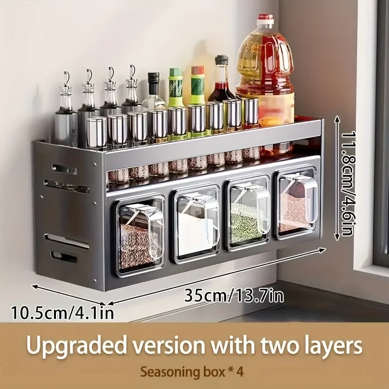 Wall-Mount-Spice-Rack-Organizer-No-Drilling-Space-Saving-Durable-Aluminum-Kitchen-Storage-Must-Have-for-3